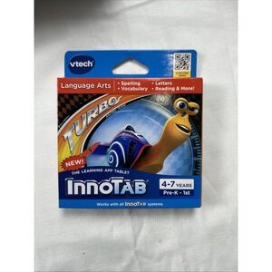 Vtech Innotab "TURBO" Cartridge Game 4-7 Years - Brand New